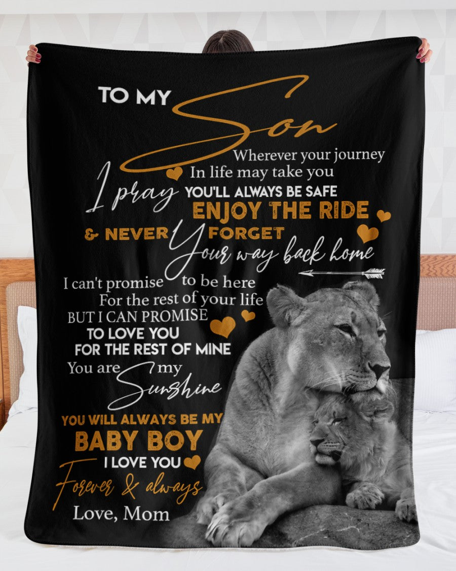 Special gift for son Blanket - from mom