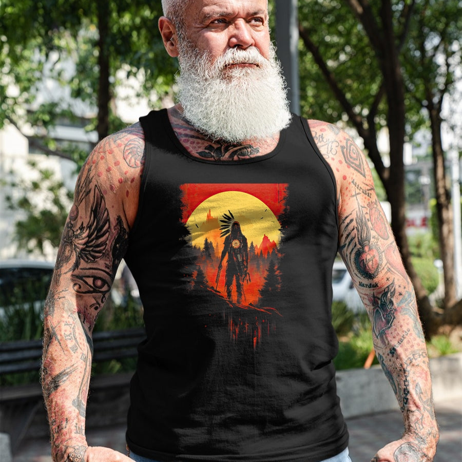 Native American T-Shirts, Vintage Native American Unisex T-Shirt/Hoodie/Sweatshirt HLT00 - Native American Heritage Chief T-Shirt (2)