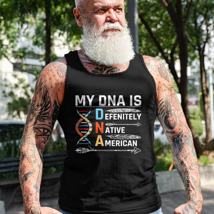 Native American T-Shirts, Vintage Native American Unisex T-Shirt/Hoodie/Sweatshirt HLT00 - Native American DNA Native Indian Pride Indigenous T-Shirt (3)