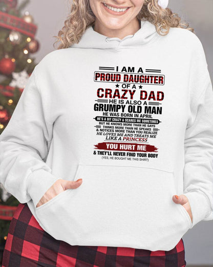 APRIL - BEST DAD BEST DAUGHTER SHIRT - FROM DAD - TLEE04 (SKU2608-27-04)