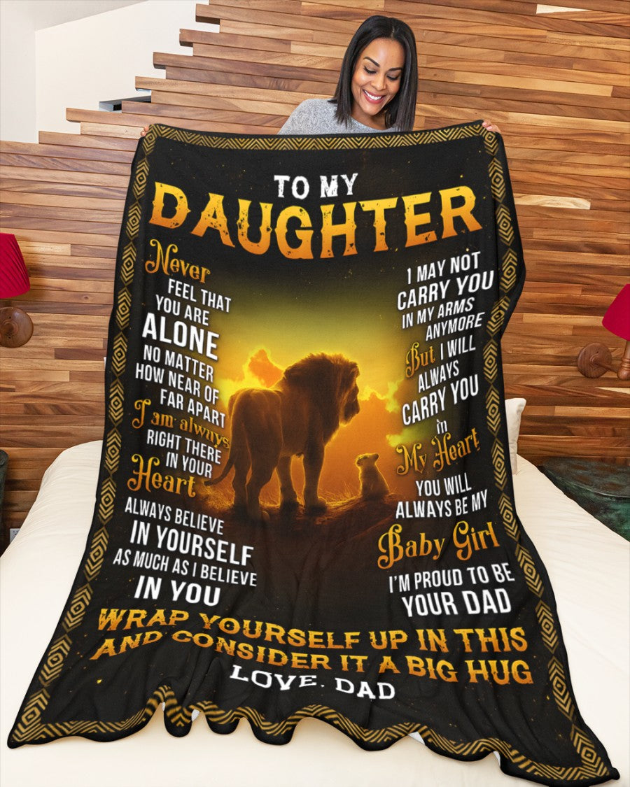 Special Gift For Your Daughter Blanket - From Dad (SKUB12-71)