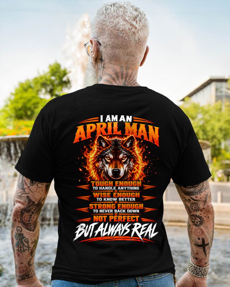 APRIL – NOT PERFECT BUT ALWAYS REAL , WOLF SHIRT - FOR MAN - TLEE04 (SKU2610-56-04)