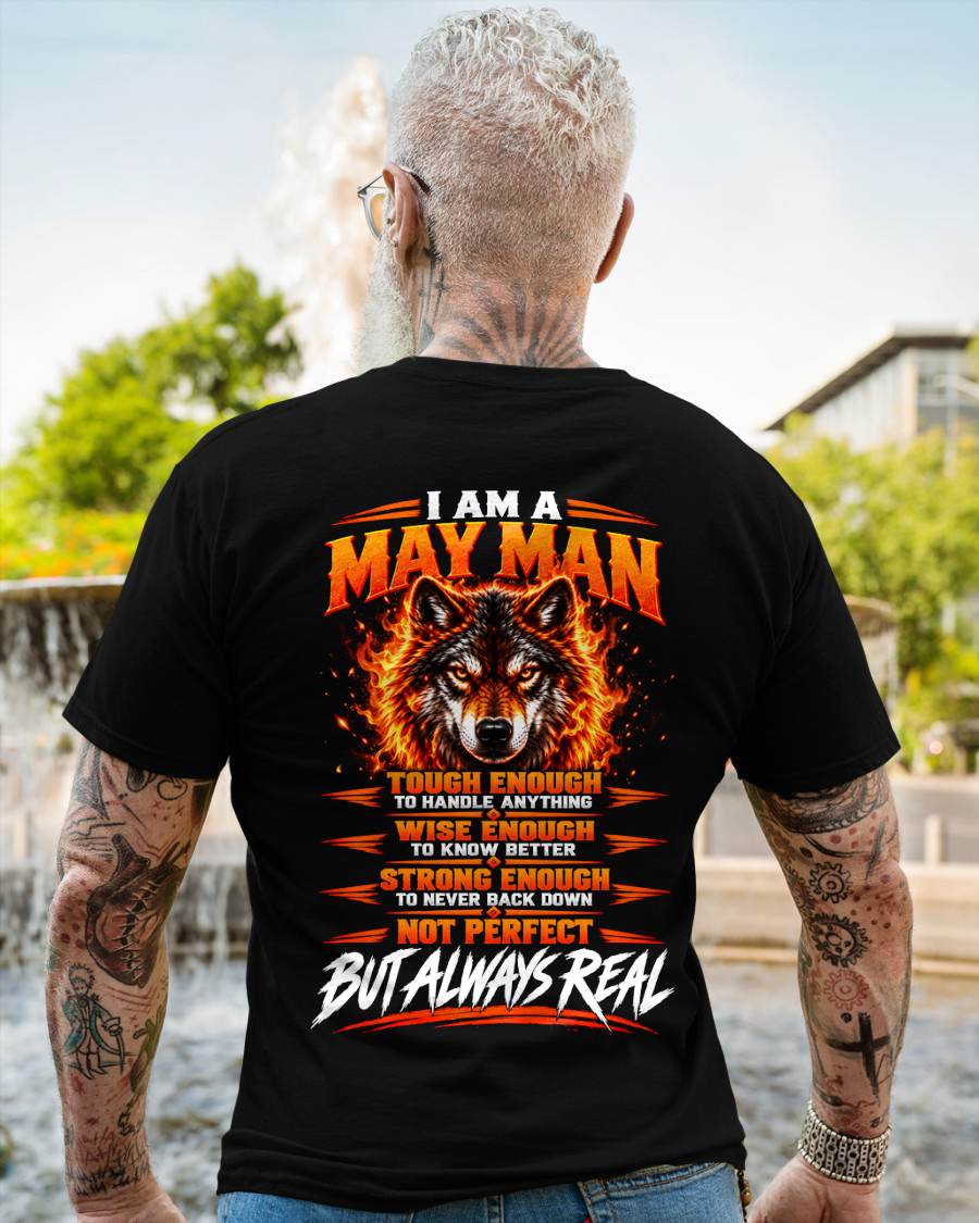 MAY – NOT PERFECT BUT ALWAYS REAL , WOLF SHIRT - FOR MAN - TLEE05 (SKU2610-56-05)