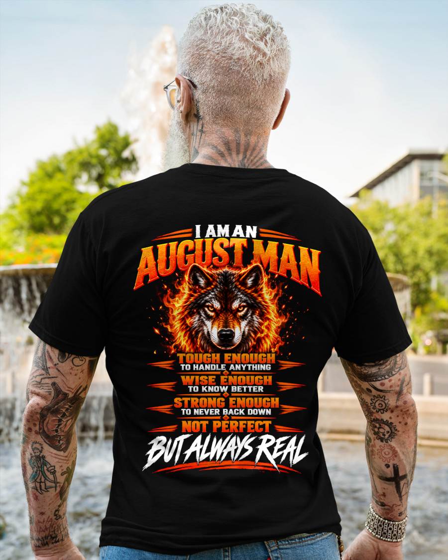 AUGUST – NOT PERFECT BUT ALWAYS REAL , WOLF SHIRT - FOR MAN - TLEE08 (SKU2610-56-08)