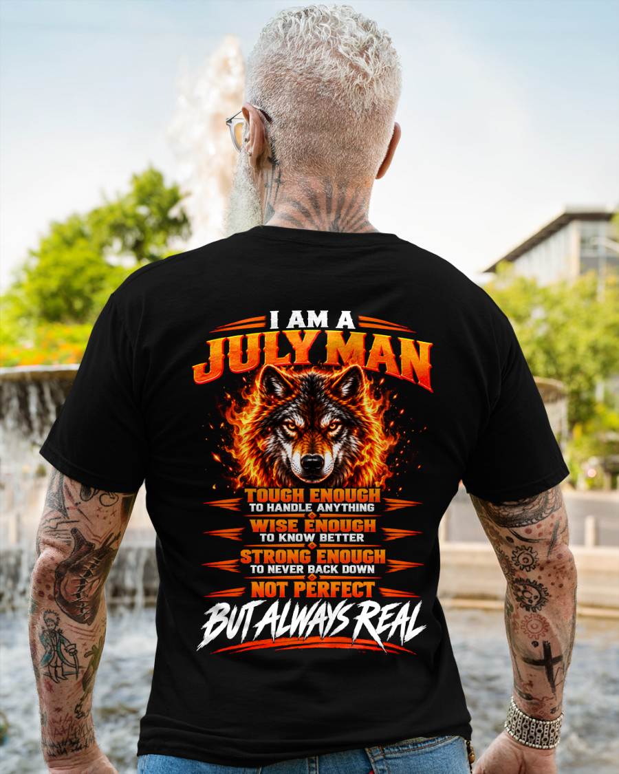 JULY – NOT PERFECT BUT ALWAYS REAL , WOLF SHIRT - FOR MAN - TLEE07 (SKU2610-56-07)