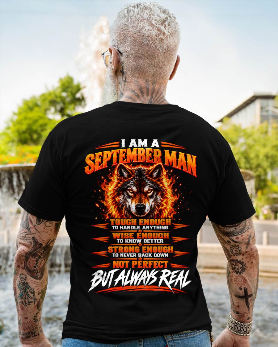 SEPTEMBER – NOT PERFECT BUT ALWAYS REAL , WOLF SHIRT - FOR MAN - TLEE09 (SKU2610-56-09)