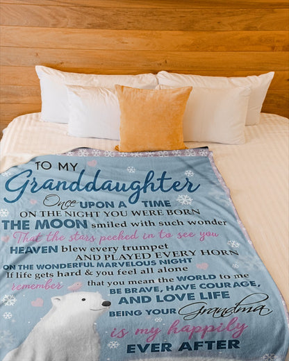 Special Gift For Your Granddaughter Blanket - From Grandma00