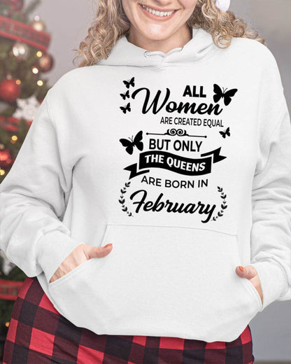 FEBRUARY GIRLS ARE TRUE QUEENS - FOR WOMEN - TLEE02 (SKU2605-58-02)