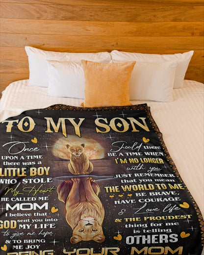 Special Gift For Your Son Blanket - From Mom02 (SKU2609-49)