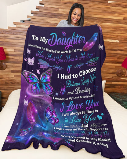 Special Gift For Your Daughter Blanket - From Mom - TLEE00 (SKUB-TLEE)
