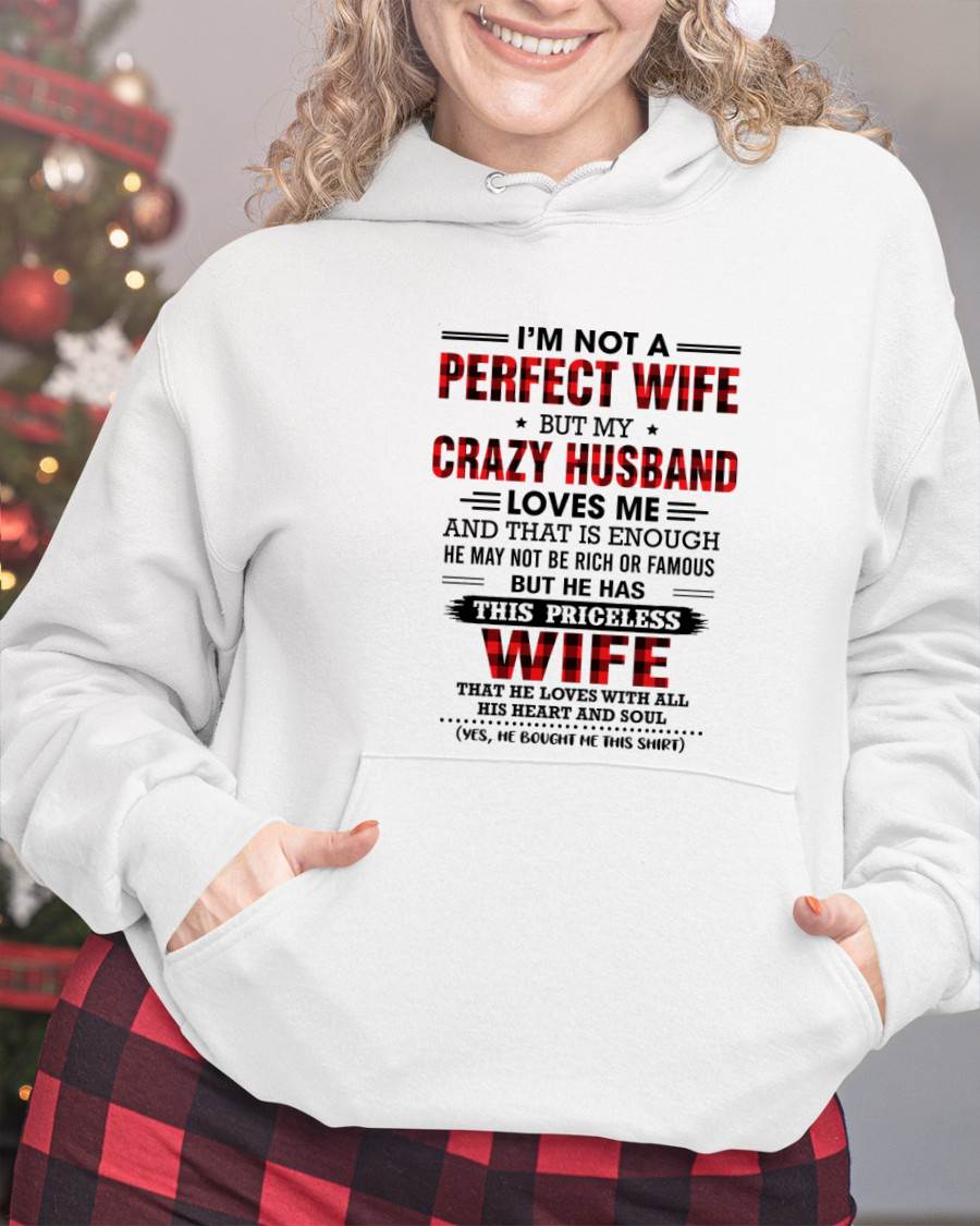 CRAZY HUSBAND LOVES ME WIFE SHIRT - FROM HUSBAND - TLEE00 (SKU2608-651-00)