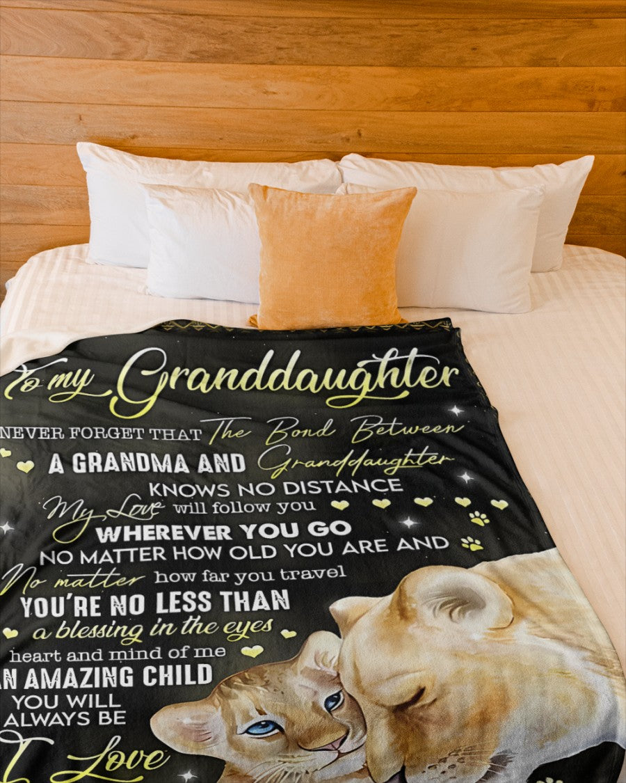 Special Gift For Your Granddaughter Blanket - From Grandma02