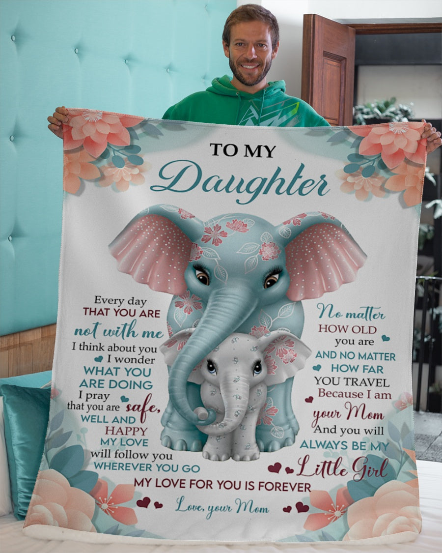 To my daughter - Gift for Daughter Blanket - from mom