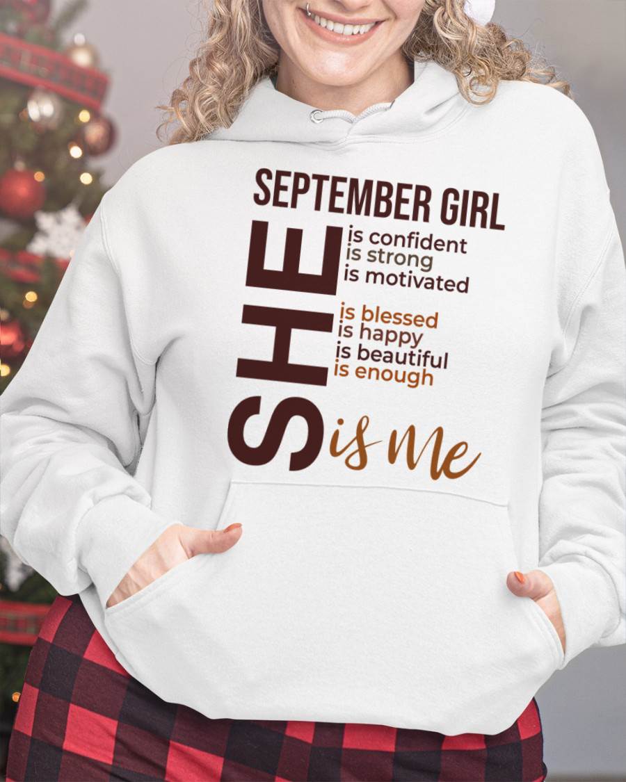 SEPTEMBER BORN GIRL – CONFIDENT & STRONG - FOR WOMEN - TLEE09 (SKU2605-04-09)