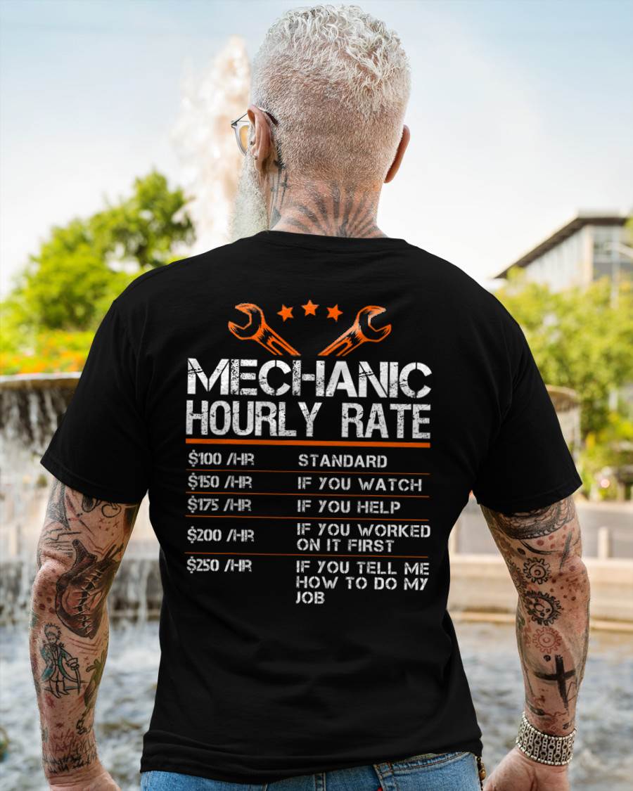 Mechanic Hourly Rate - Gift For Mechanic - TLEE (SKUM08-D01)