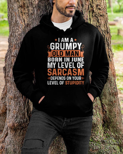 JUNE - SARCASTIC LEVEL: DEPENDS ON YOUR STUPIDITY SHIRT - GIFT FOR MAN - TLEE06 (SKU10-70-06)