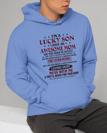 AUGUST - I’M A LUCKY SON I HAVE AN AWESOME MOM - FROM MOM - TLEE08 (SKU26T-01-24-08)