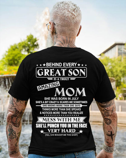 JULY - BEHIND EVERY GREAT SON IS A TRULY AMAZING MOM - FROM MOM - TLEE07 (SKU10-37-07)