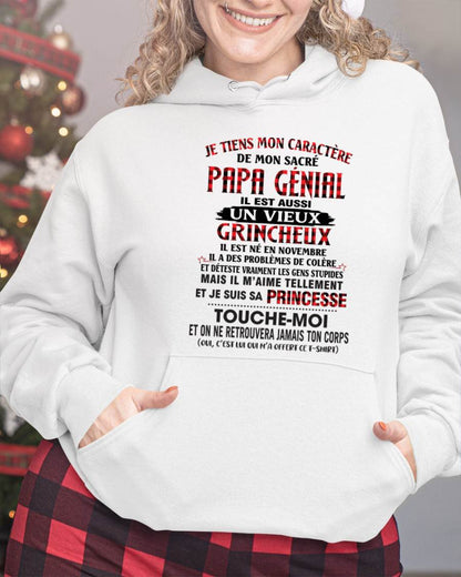 NOVEMBRE / FILLE À PAPA GÂTÉE ET FIÈRE - CADEAU DE PAPA - TLEE11 (SKU2605-355-11)