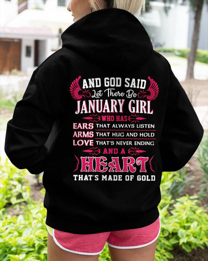 JANUARY GIRL – EARS THAT LISTEN ARMS THAT HUG LOVE NEVER ENDING HEART OF GOLD - FOR WOMEN - TLEE01 (SKU09-75-01)