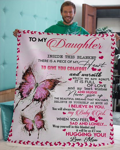Special gift for daughter - from mom - blanket