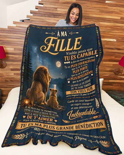Cadeau Spécial Pour Ta Fille Couverture - De Papa (SKU2610-206)