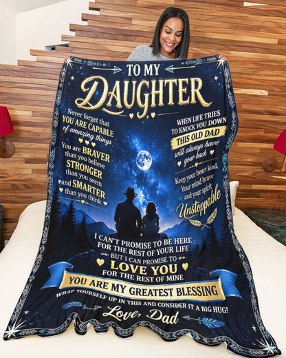 Special Gift For Your Daughter Blanket - From Dad (SKU2609-271)