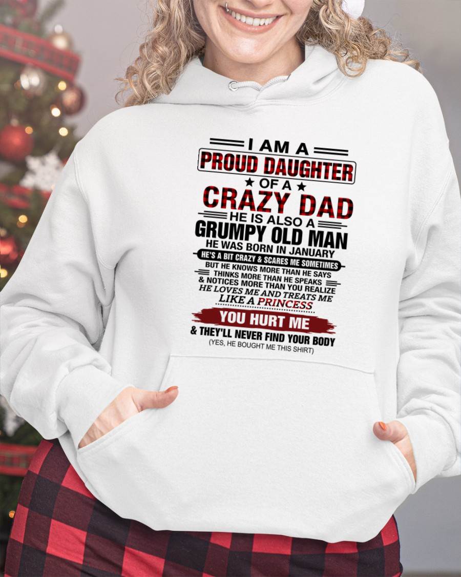 JANUARY - BEST DAD BEST DAUGHTER SHIRT - FROM DAD - TLEE01 (SKU2608-27-01)