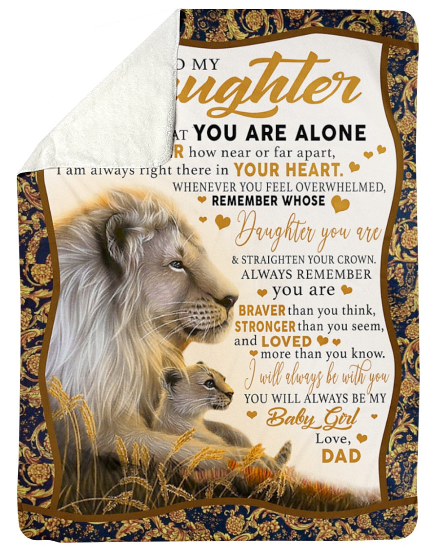 Love Your Dad Blanket - Gift For Daughter From Dad (SKUB06-118)