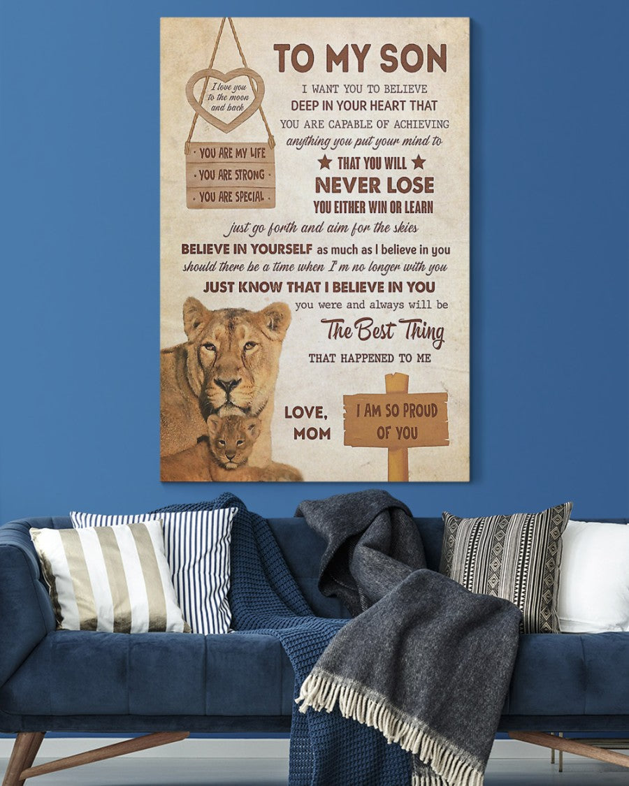 To My Son From Mom Canvas (SKUC07-09)