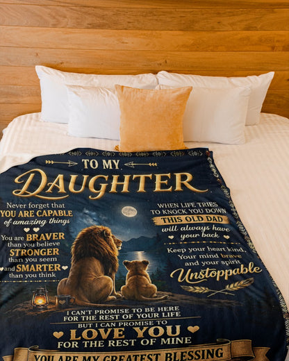Special Gift For Your Daughter Blanket - From Dad (SKU2609-222)