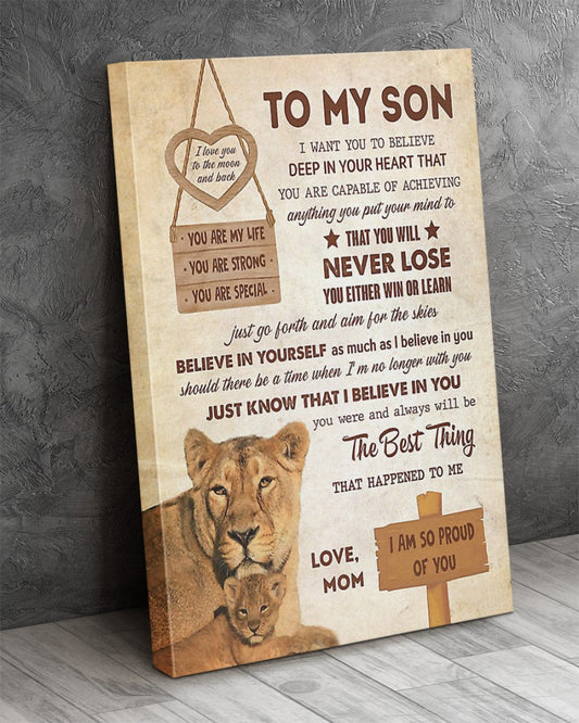 To My Son From Mom Canvas (SKUC07-09)