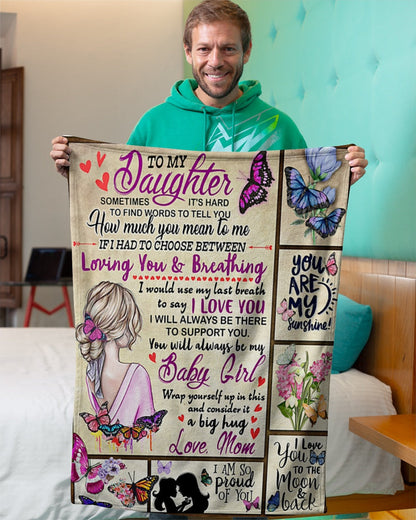 Special Gift For Your Daughter Blanket - From Mom
