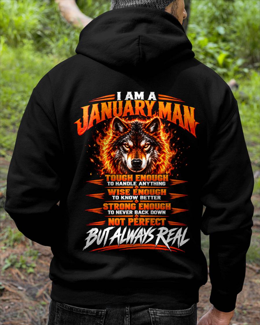 JANUARY – NOT PERFECT BUT ALWAYS REAL , WOLF SHIRT - FOR MAN - TLEE01 (SKU2610-56-01)