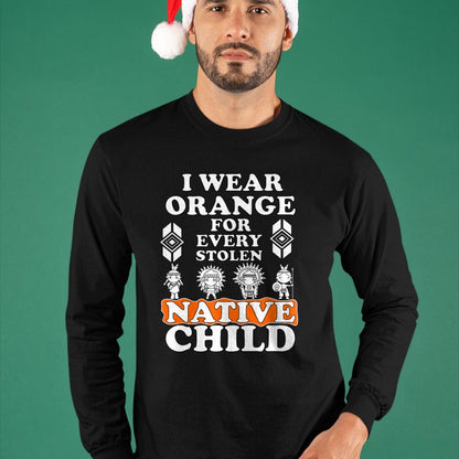 Native American T-Shirts, Vintage Native American Unisex T-Shirt/Hoodie/Sweatshirt HLT00 - I Wear Orange For Every American Native Child Indian Pride T-Shirt