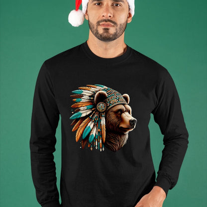 Native American T-Shirts, Vintage Native American Unisex T-Shirt/Hoodie/Sweatshirt HLT00 - Retro Native American Indian Chief Men Women Sitting Bull T-Shirt (1)