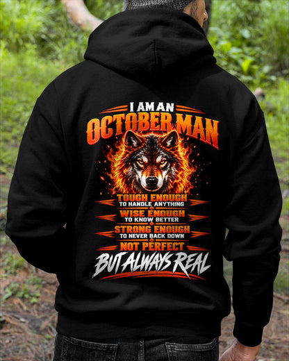 OCTOBER – NOT PERFECT BUT ALWAYS REAL , WOLF SHIRT - FOR MAN - TLEE10 (SKU2610-56-10)