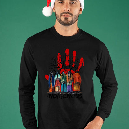 Native American T-Shirts, Vintage Native American Unisex T-Shirt/Hoodie/Sweatshirt HLT00 - Native American Indigenous People Stop MMIW T-Shirt