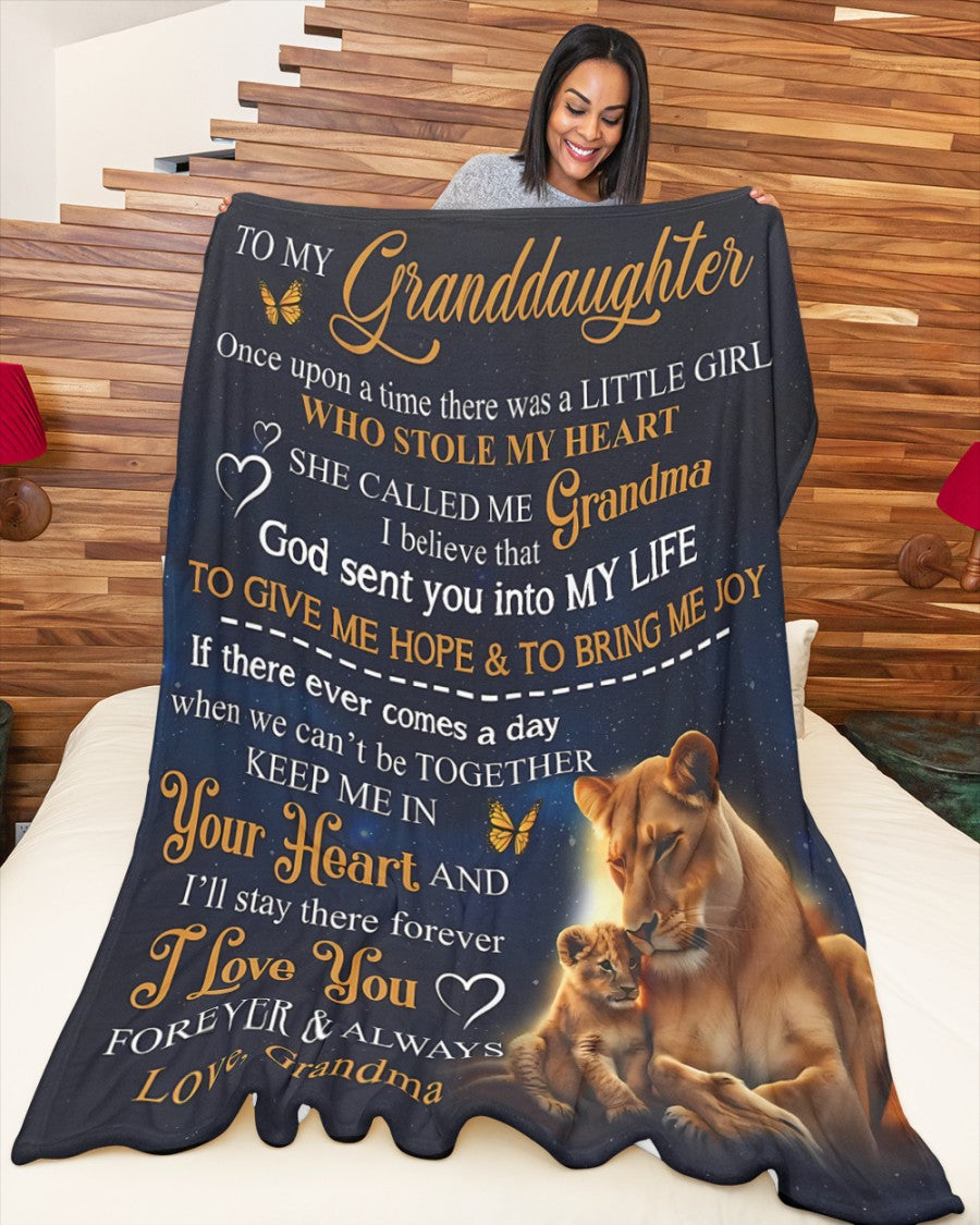 Special Gift For Your Granddaughter Blanket - From Grandma08