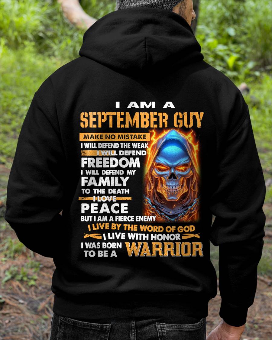 SEPTEMBER - A WARRIOR BY BLOOD, A BELIEVER BY HEART - GIFT FOR MAN - TLEE09 (SKU10-51-09)