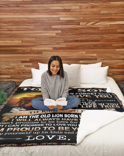 Special Gift For Your Son Blanket - From Mom (SKUB09-140-11) FULL
