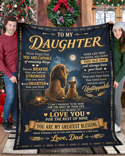 Special Gift For Your Daughter Blanket - From Dad (SKU2609-222)