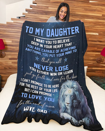 Special Gift For Your Daughter Blanket - From Dad03