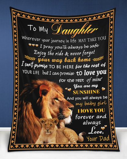 Special Gift For Your Daughter Blanket - From Dad (SKUB12-99)