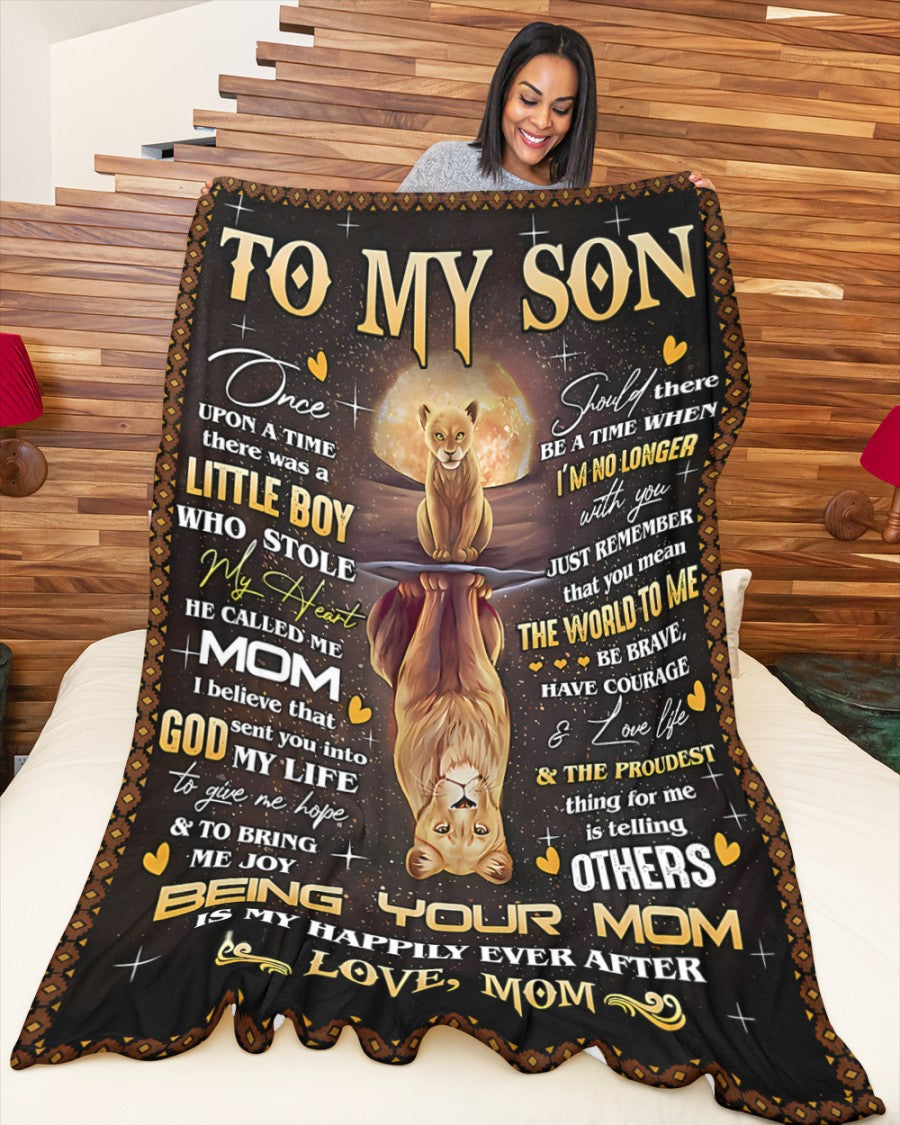 Special Gift For Your Son Blanket - From Mom02 (SKU2609-49)