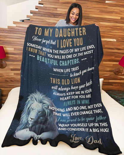 Special Gift For Your Daughter Blanket - From Dad04
