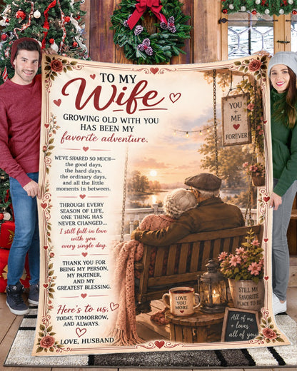 Special Gift For Your Wife Blanket - From Husband (SKU2609-98)