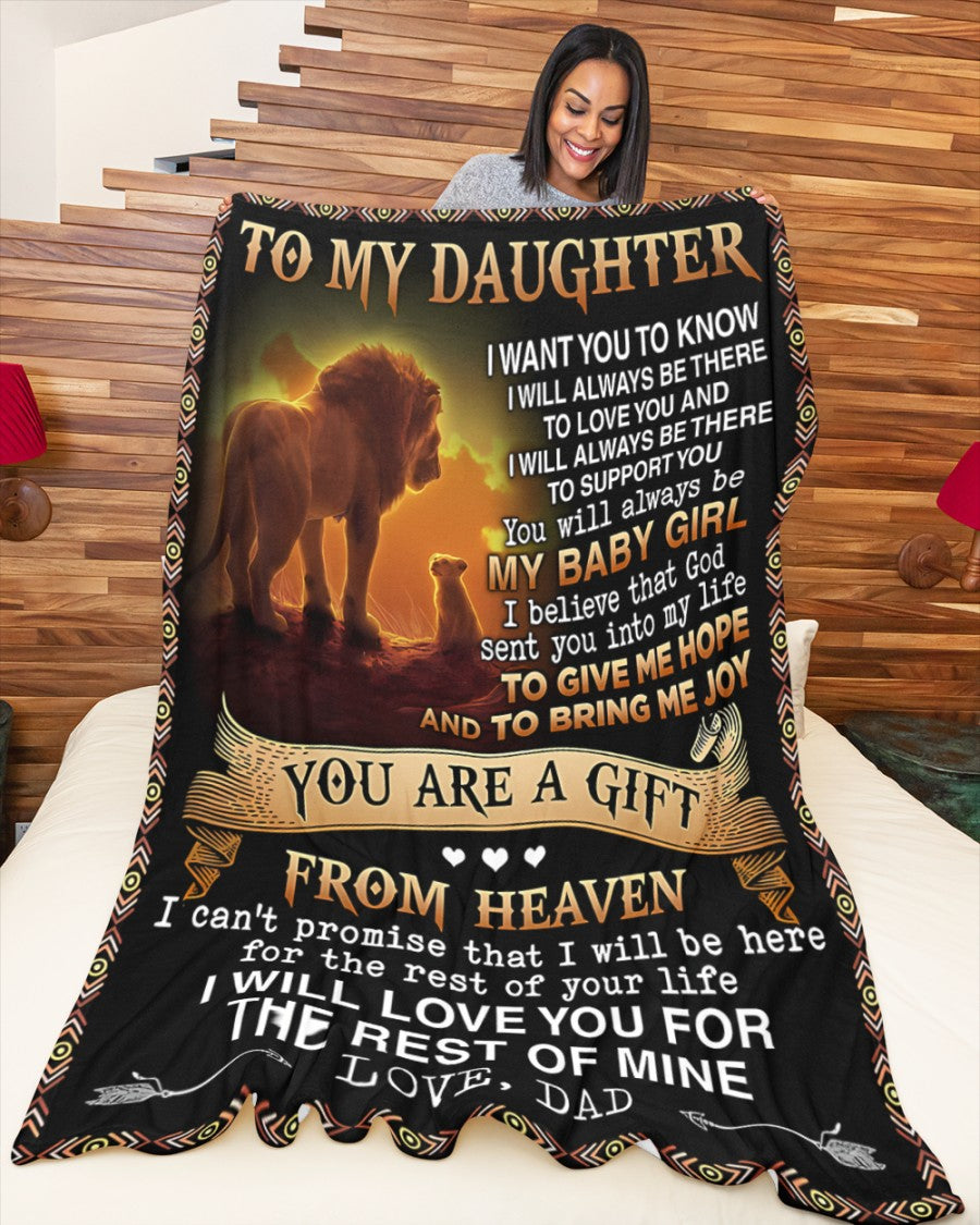 Special Gift For Your Daughter Blanket - From Dad09