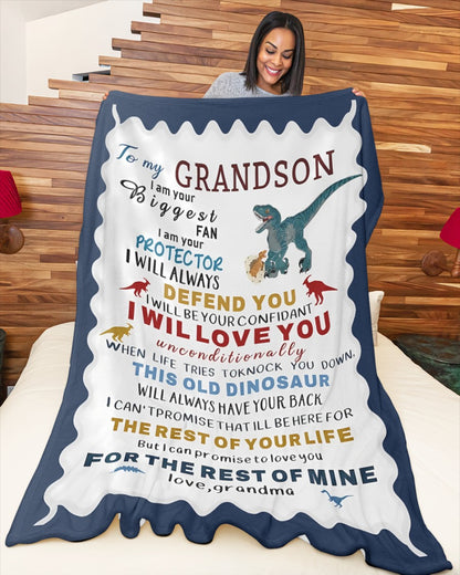 Special Gift For Your Grandson Blanket - From Grandma (SKUB10-154) FULL