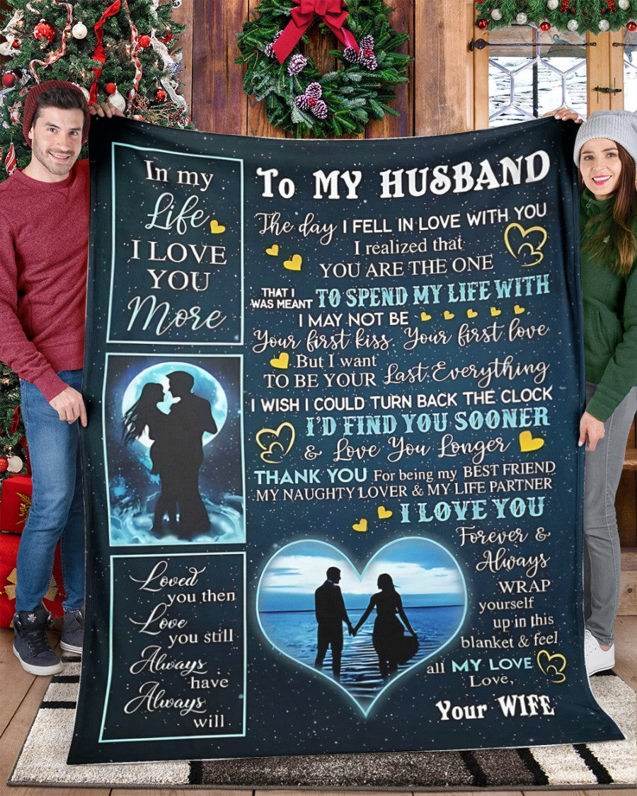 Special Gift For Your Husband Blanket - From Wife (SKU-CHAU-B12) FULL